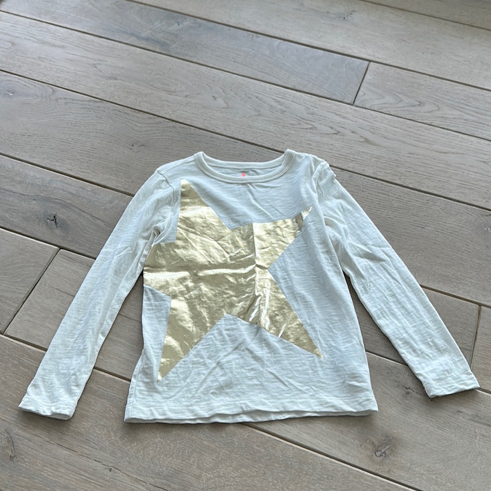 Crewcuts Size XS Metallic Star tee